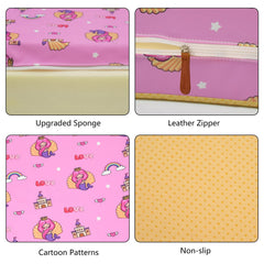 SMZCTYI booster seat used as portable travel cushion for outings and picnics.