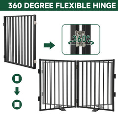 Snagle Paw 40x32 gate—two-panel setup ideal for doorways and hallways.