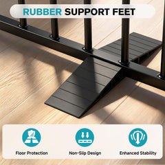 Snagle Paw 52-inch wide gate setup showing expanded barrier for stairs and hallways.