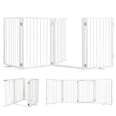 Snagle Paw metal dog gate with door in closed position for doorway containment.
