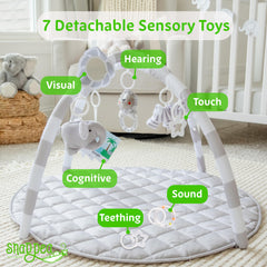 SnapPea detachable toys promote sensory play and discovery.