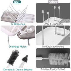 Snonerion bottle cleaner kit soap dispenser enables convenient soap flow.