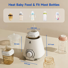 Snow Bear heats milk or formula quickly and evenly.