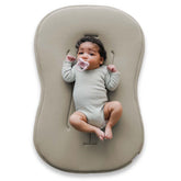 snuggle me Baby Lounger Curve cover closeup—buttery-soft organic cotton for gentle newborn skin