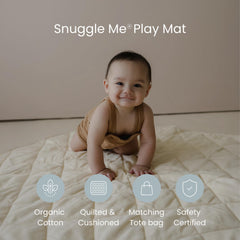 Snuggle Me play mat birch quilted detail emphasizes cushioned surface for comfort