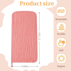 SnugOre burp cloths 20x12 inches provide full-shoulder coverage during feeding