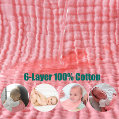 SnugOre 6-layer muslin absorbs moisture quickly for mess moments