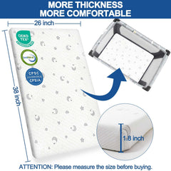 SnugSafe pack-play-mattress-pad-removable-cover makes cleaning quick and easy.