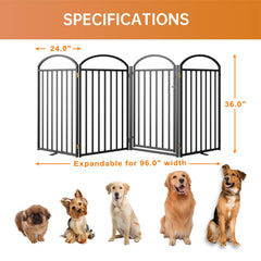 SNUOWU freestanding dog gate with anti-slip feet ensures stable placement on any floor.