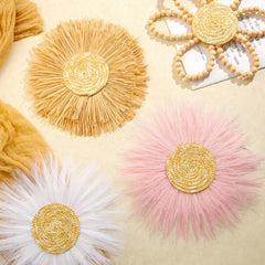 Soaoo daisy-wall-art-set features six pieces for cohesive styling in any space.
