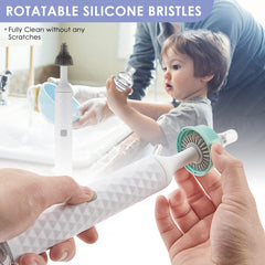 Soarup90000 straw cleaning brush demonstrates thorough cleaning for reusable bottles
