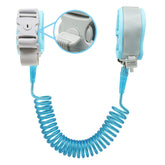 Socub Anti Lost Wrist Link blue close-up showing key lock for safety
