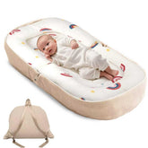 Sofoliana Baby Lounger foldable-backpack shows portable comfort for travel and storage.