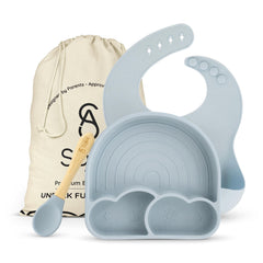 SofiAl all-in-one feeding set with suction plate for spill-free meals.