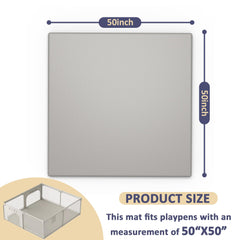 Sofoliana vegan leather baby play mat 50x50 dimensions highlight spacious area