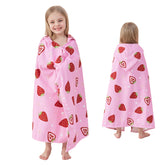 Softan Saftan hooded towel hood keeps baby warm after bath.