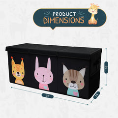 SoftOwl toy storage collapsible design folds neatly when not in use.