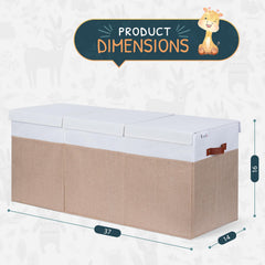 SoftOwl extra-large toy storage organizer collapsible design for easy folding and storage.
