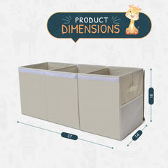 SoftOwl extra-large toy storage organizer lid open interior showcasing massive capacity.