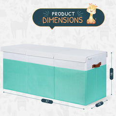 SoftOwl toy bin collapsible design makes quick storage when not in use.