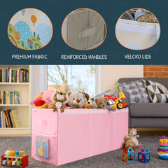 SoftOwl toy organizer with side mesh pockets for quick access to essentials.