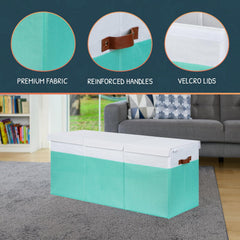 SoftOwl toy storage with side mesh pockets offers easy access to essentials.