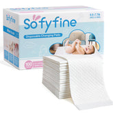 SOFYFINE changing pad front view showing 17x24 size for newborns and mess control