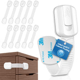 SOGUDE cabinet lock adhesive installation demonstrates quick, secure mounting on furniture