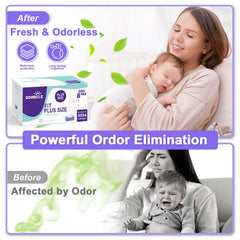 SOHBCLE extra-thickness refills provide leakage resistance for mess-free diaper changes.