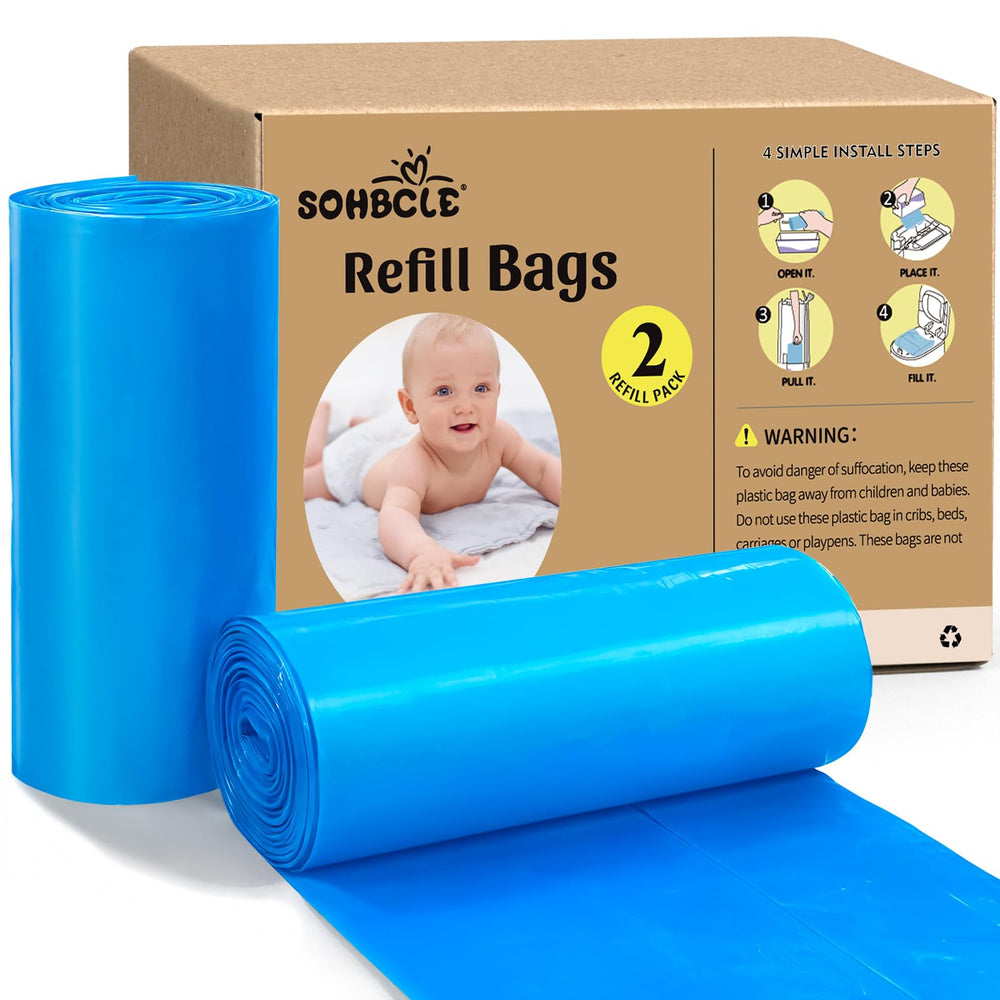SOHBCLE refill bags on tear-off line showing quick disposal