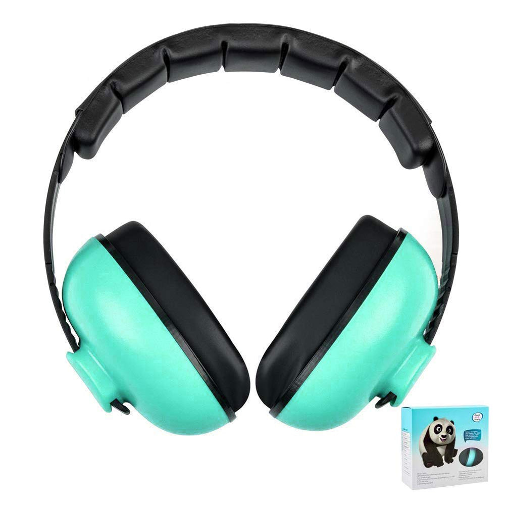 Solar-Power Baby noise-cancelling headphones front view reduce ambient noise for quiet sleep