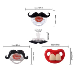 SOLIFEGOBLE teeth-design pacifier, supports natural mouth comfort.