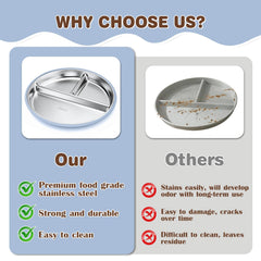 Solldgt divided mealtime plate visual supports variety and self-feeding.