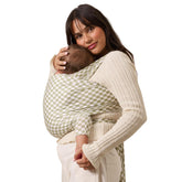 Solly Baby wrap buttery-soft fabric close-up highlighting breathable comfort for newborn carries.