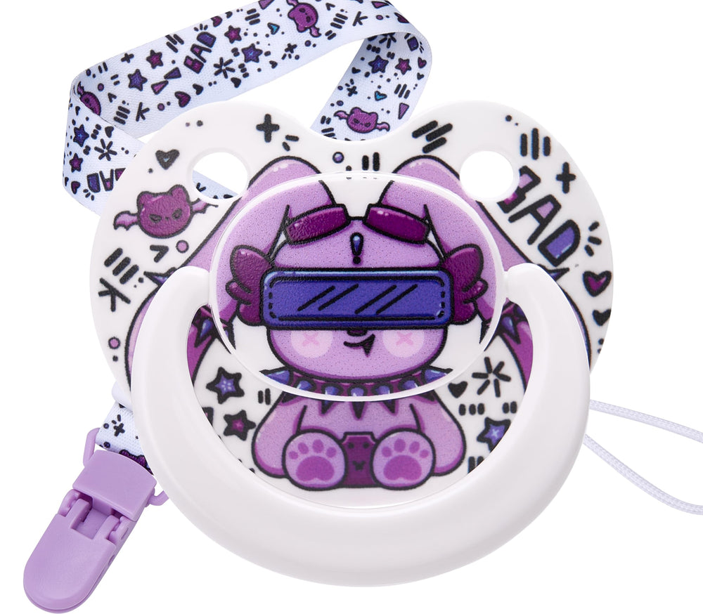 Somniumnight cute adult pacifier with large shield for comfortable breathing during sleep