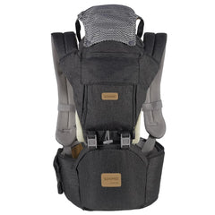 SONMEI ergonomic baby carrier hip-seat showing comfortable hip-seat support.