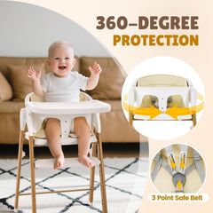 Soobaby high chair assembly in minutes with simple instructions.