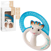 Sophie la girafe cooling teething ring shown ready for fridge cooling for soothing gums