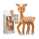 Sophie la girafe Fanfan teether front view, natural rubber soothing for teething