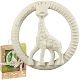 Sophie la girafe So'pure Circle Teether main view improves grip during teething and comfort