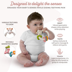 Sophie la girafe teething colorings lightweight design is easy for little hands to grasp