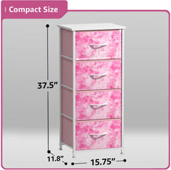 Sorbus dresser storage tower drawer-open showcases easy access to essentials.
