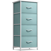 Sorbus dresser storage tower wood-top shows sturdy surface for lamps and decor