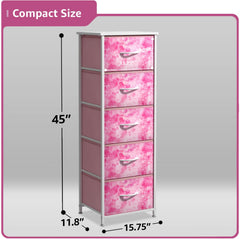 Sorbus fabric dresser fabric drawers closeup highlights lightweight, portable storage with reinforced bases.