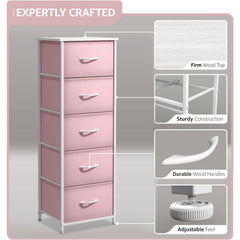 Sorbus tall storage dresser setup in playroom for organized toys and supplies.