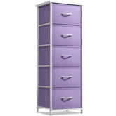 Sorbus fabric dresser wood-top display area for decor and organization