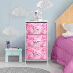 Sorbus nightstand wood top display area ideal for lamp, clock, and books