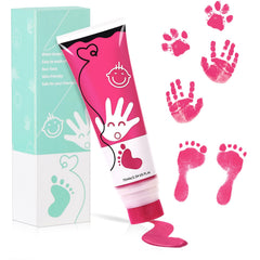 Sortnic pink baby handprint ink tube for lasting keepsake memories.