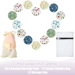 Sosation reusable breast pads with floral design add elegance and dryness