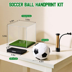 Soulchen handprint and footprint kit showing tiny footprints for keepsake memories